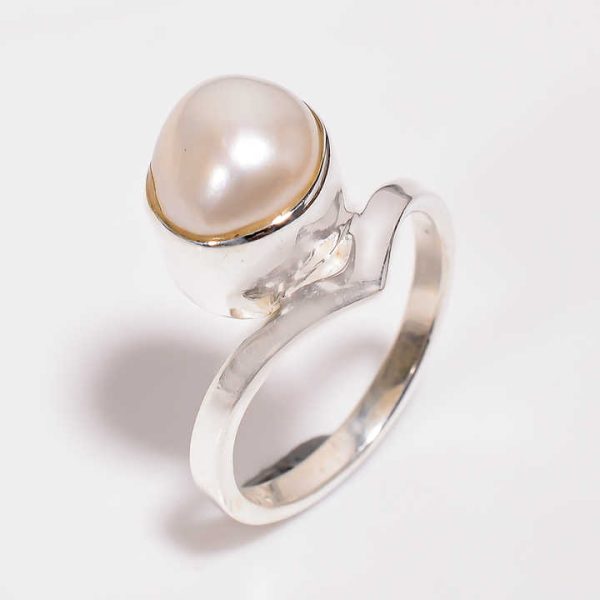 Baroque Pearl Ring Handmade 925 Sterling Silver Jewelry Bulk Wholesale Fine Silver Jewelry Manufacturer Exporters