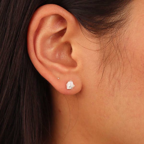 Chris April in Stock Fine Jewelry Sterling Silver 14k Gold Plated Custom Vermeil rocky Screw Clasp Stud Earrings