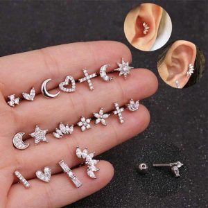 Dropshipping 925 Silver Jewelry Wholesale 925 Sterling Silver Minimalist Small Zircon Stud Earrings Gold Plated Earrings Women