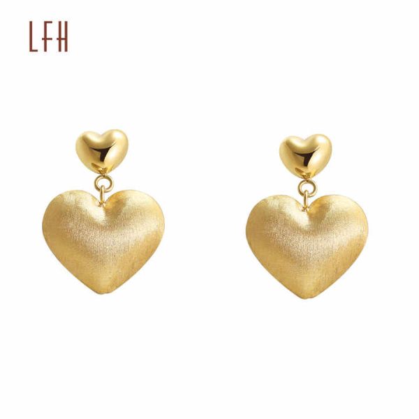 Wholesale Fine Jewelry 18K Heart Shape Earrings AU750 Pure 18K Real Gold Pawnable Heart Earring Jewelry Gold 18k Real Gold