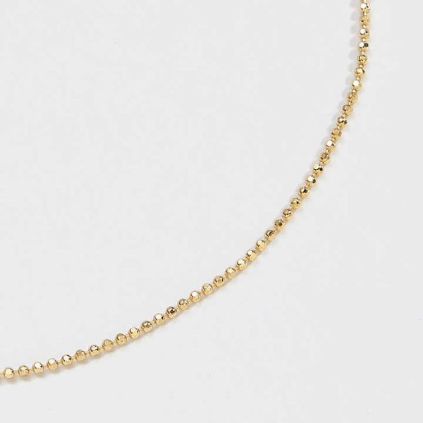 SA80 1.0mm Gold Ball Bead Chain Sterling Silver 925 Anklets for Women Fashion Foot Chain Anklet Bracelet Adjustable