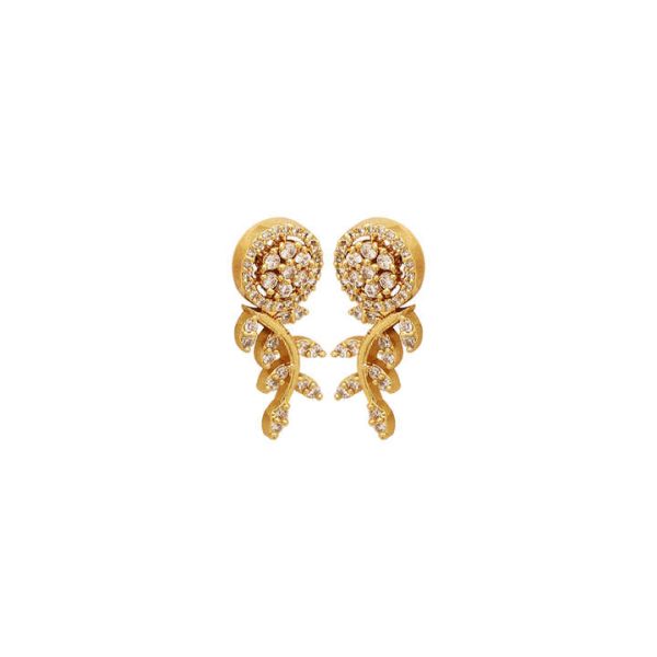 Round Neck Zircon/AD Necklaces Set Gold Plated Featuring Pearls and Diamonds for Wedding or Gift Includes Chains and Chokers