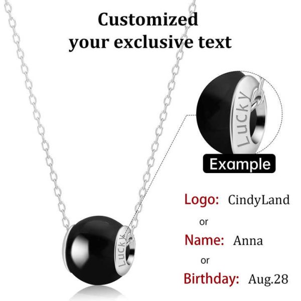 Healing Birthstone Natural Crystal Months Stone Bead DIY Silver Charm Pendant Fashion Jewelry Energy Gemstone Necklace for Women