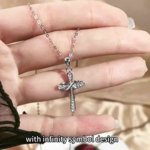 Trendy 925 Sterling Silver Heart Pendant Necklace with Cubic Zirconia, Adjustable Length, Platinum Rose Gold Plated Jewelry for Women