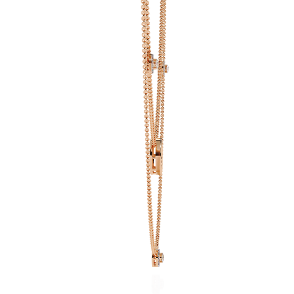 Luxury 18K Gold Double Layer Diamond Necklaces Finely Crafted with Labgrown and Natural Diamonds High-End Fine Jewelry