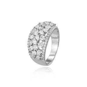 Trendy 2025 Zircon Gemstone Ring 925 Sterling Silver Jewelry for Engagement Wedding Anniversary