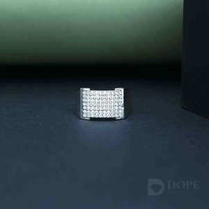 18K Solid Gold Lab Grown Diamond Ring for Engagement Wedding, 0.73CT Unisex Classic Prong Setting