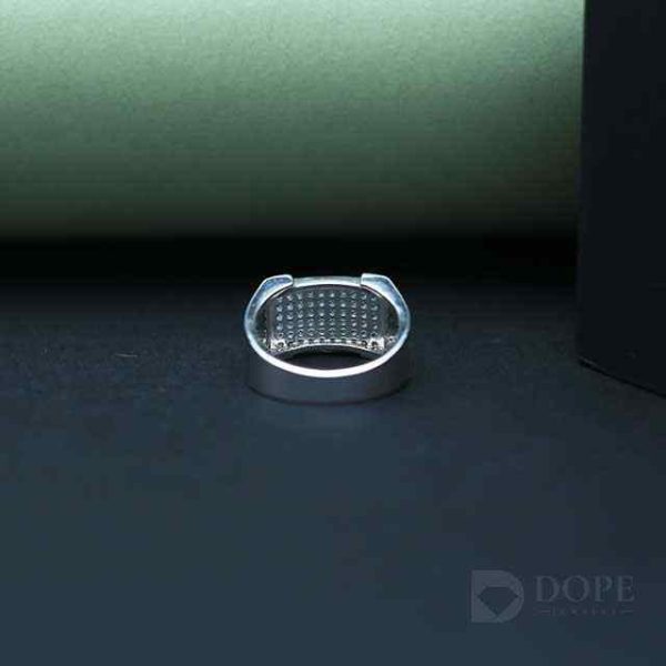Men Simpler Diamond Ring for Men or in a Line of Smaller Diamonds for a Minimalist yet profound Design 18KT FINE GOLD