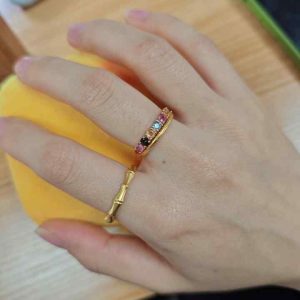 Trendy Brass Moissanite Couple Ring for Women and Men Rose Gold Plated Hypoallergenic Wedding Engagement Jewelry