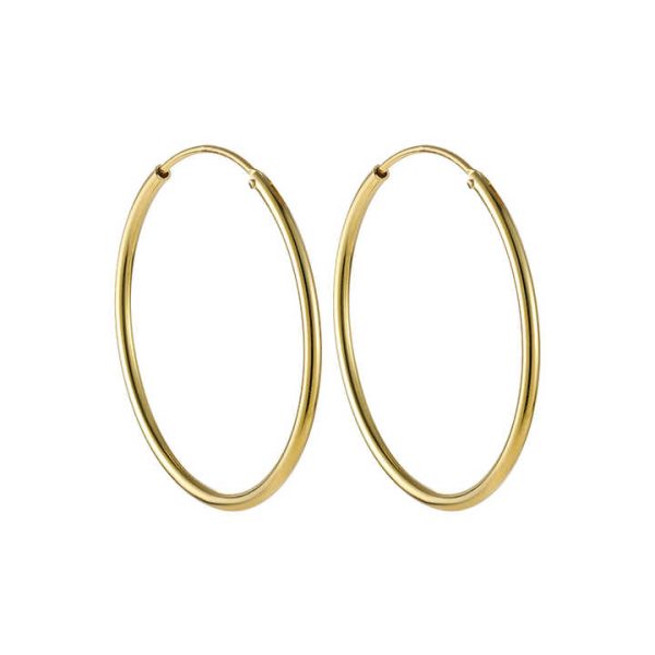Wholesale Simple 925 Sterling Silver Earrings Huggies Small Big Geometric Gold Plated Bulk Hoops for Women Custom Fine Jewelry