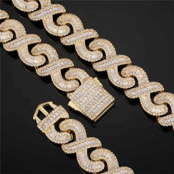 Hip Hop 6mm Baguette Round Moissanite Diamond Clustered Miami Cuban Link Bracelet