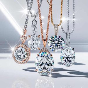 Fashion Fine Jewelry Custom 925 Silver Moissanite Zircon Cz Diamond Charms Pendant Necklace for Women