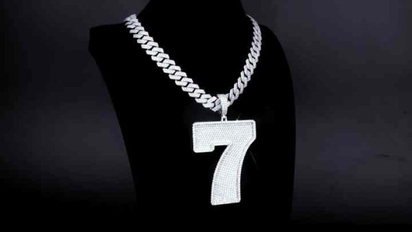 Custom Hip Hop 925 Sterling Silver Moissanite Pendant for Cuban Chain Necklace Men