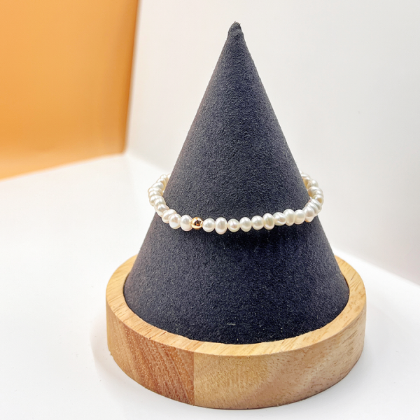 Hot Sale High Quality 14k Gold Filled Beaded Freshwater Pearl Bracelet Fashion Jewelry for Women