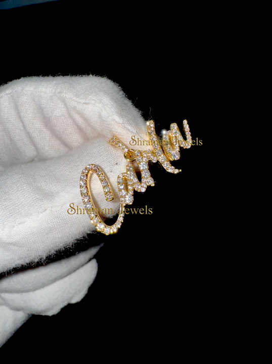 Exclusive Range of 1.58 CTS 10K Solid Gold Unisex Custom Iced Out Name Natural Real Diamond Charm Pendant for Anniversary Gift